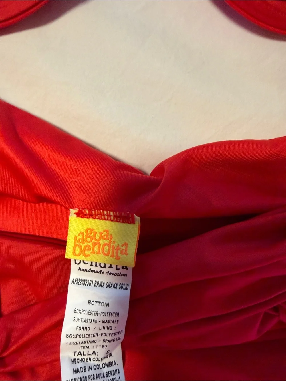 Agua Bendita vibrant scarlet